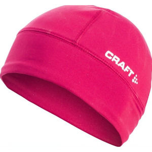 Craft Women's Size L/XL Light Thin Thermal Fleece Lined Hat Pink Hibiscus Beanie